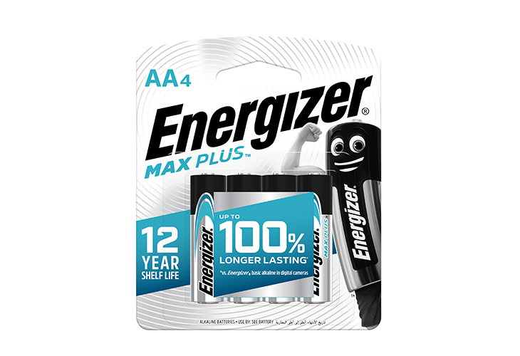 Energizer Alkaline Battery Max Plus AA 4s