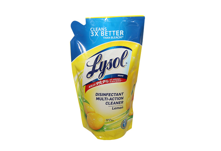 Lysol Multi Action Cleaner Sparkling Lemon Stand Up Pouch 800ml